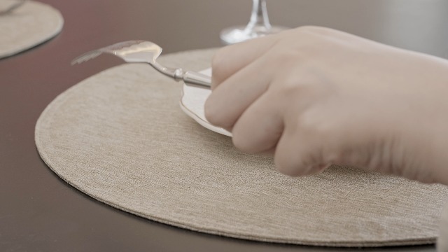 Amazon｜AooHome ランチョンマット 円形 布 撥水 綿痲類 直径